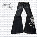 SWIRLY DISTRESSED DENIM :3