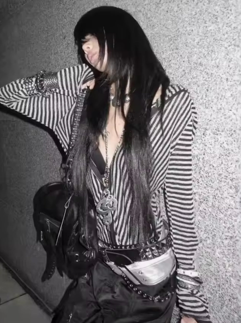 STRIPY ZIP UP :3