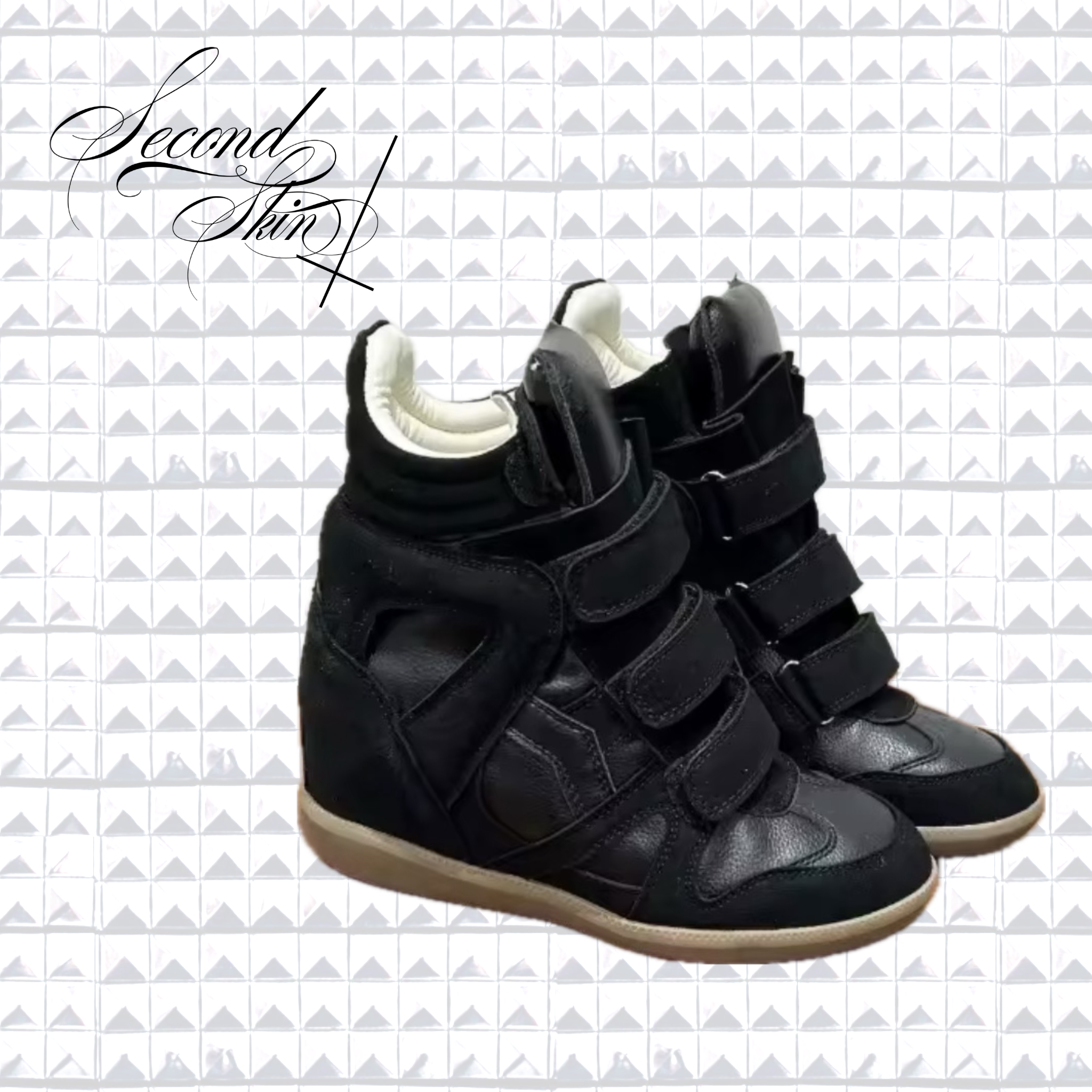 RUNWAY PLATFORM SNEAKERS (BLACK,WHITE) :3