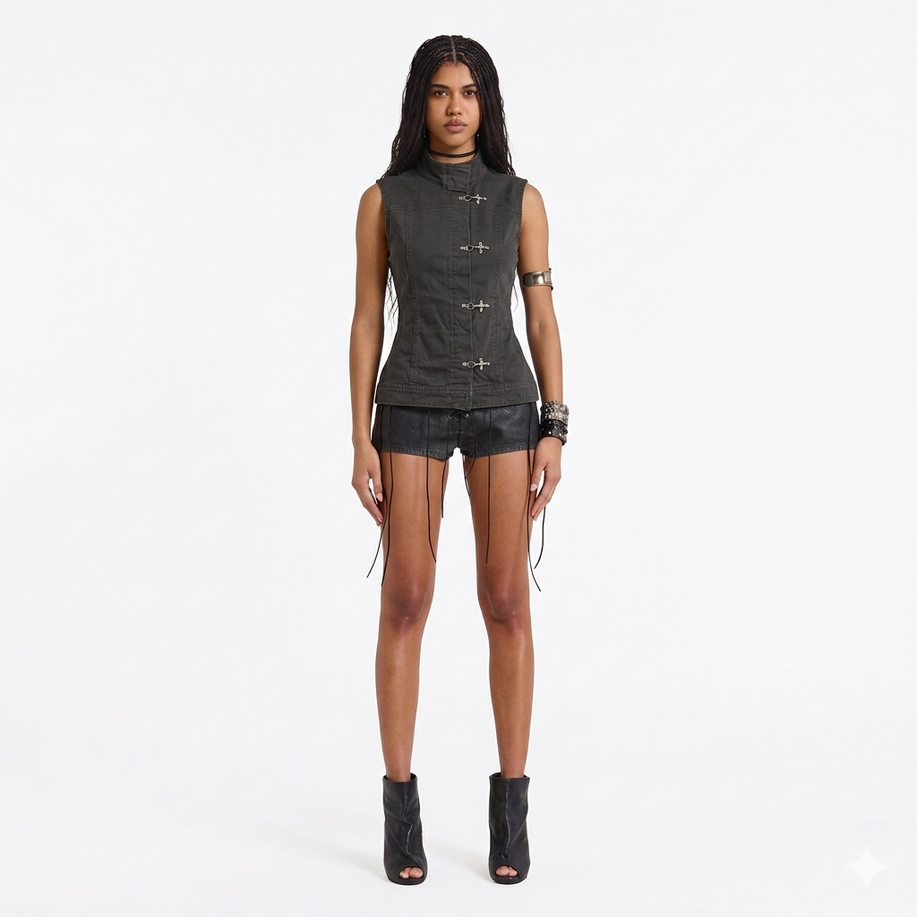 SILVER CLING VEST :3