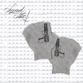 GUN FINGERLESS GLOVES :3