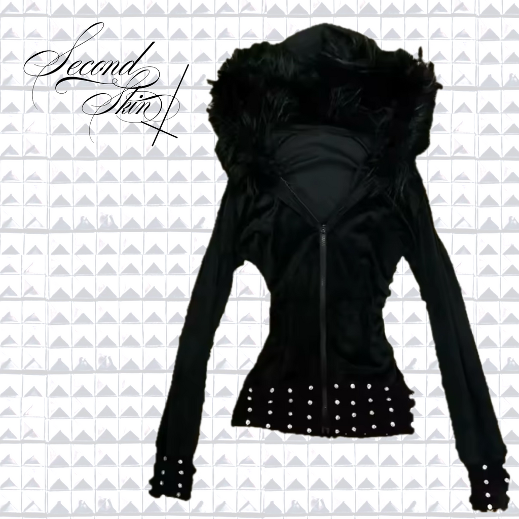 STUD FUR HOOD ZIP UP :3