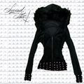 STUD FUR HOOD ZIP UP :3