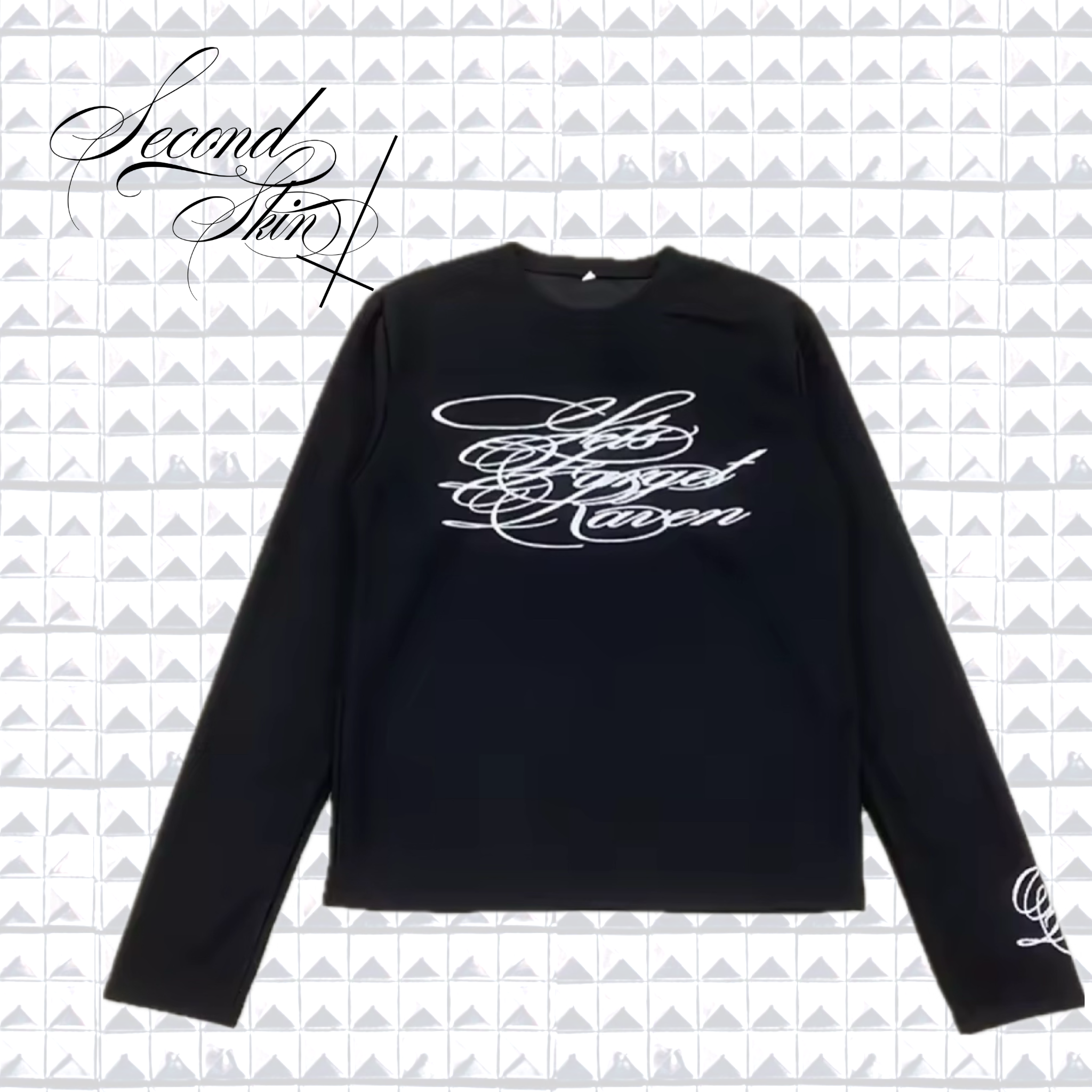 CURSIVE LONG-SLEEVE TOP :3