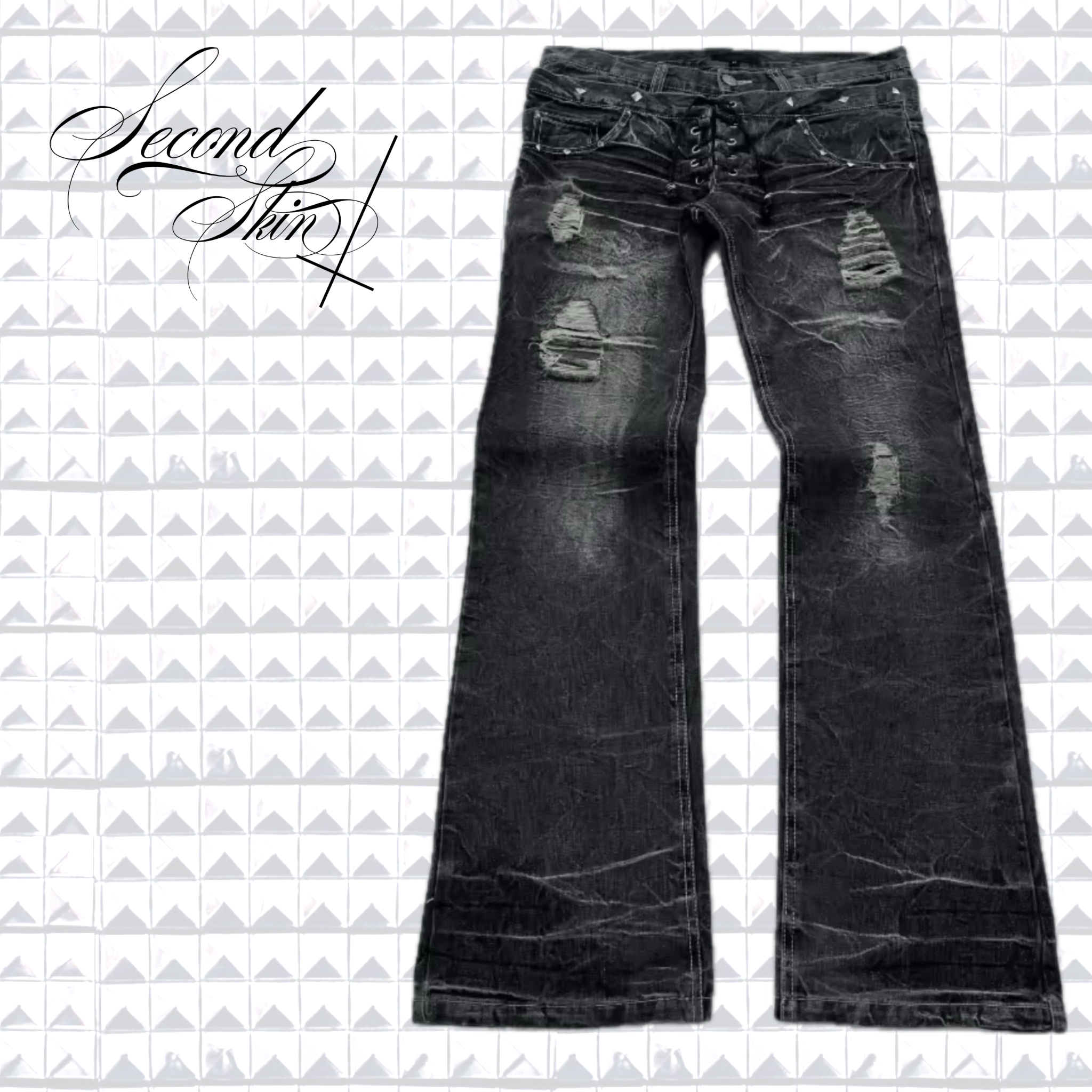 TRINITY+ DISTRESSED FLAIR DENIM :3