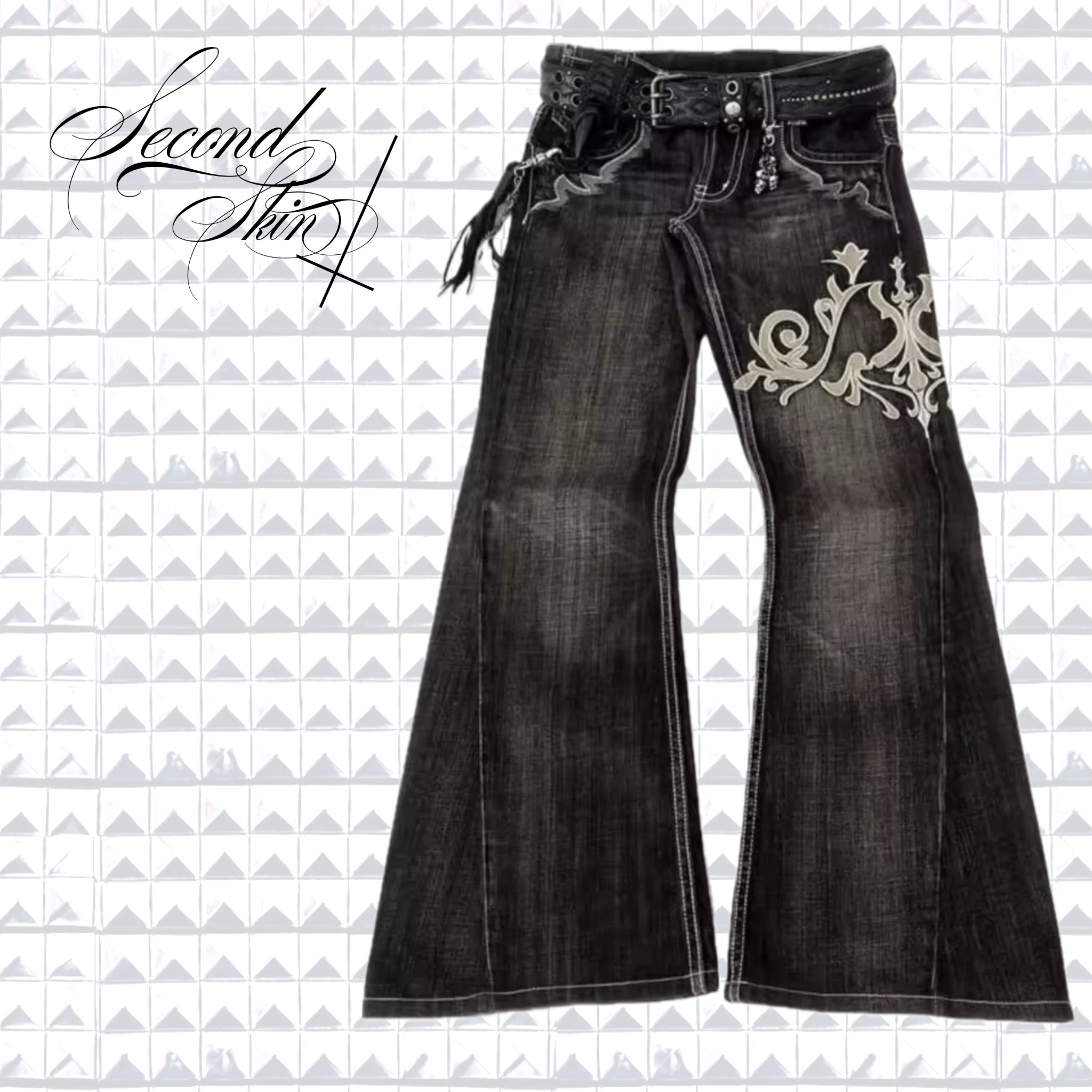 RODEO FLORAL DENIM JEANS :3