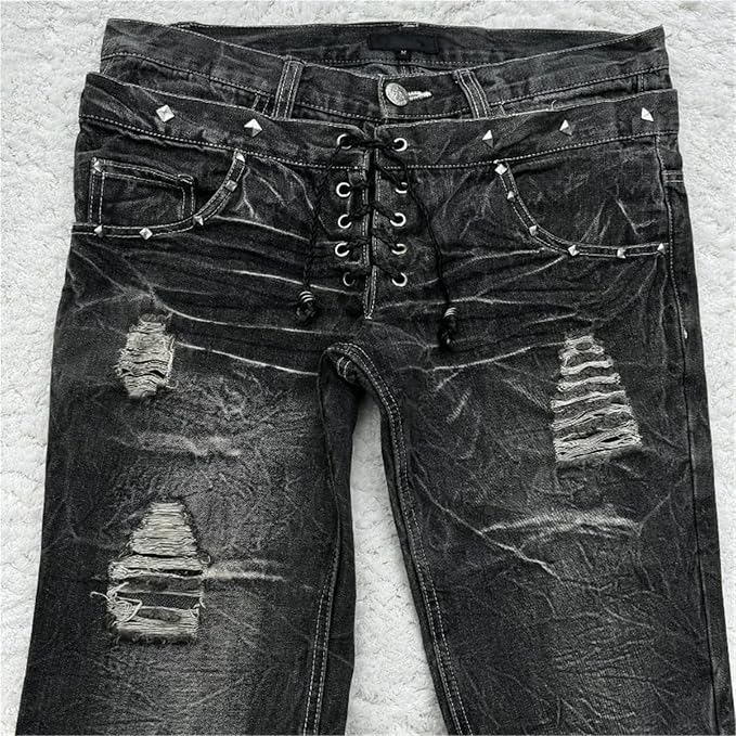 TRINITY+ DISTRESSED FLAIR DENIM :3