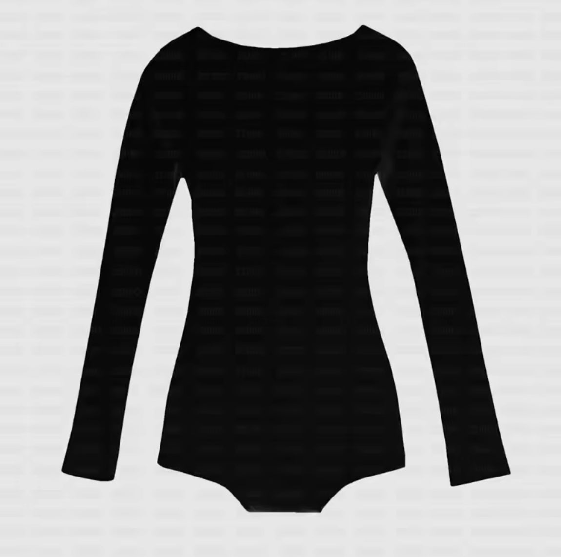 CURSIVE LONG-SLEEVE BODYSUIT :3