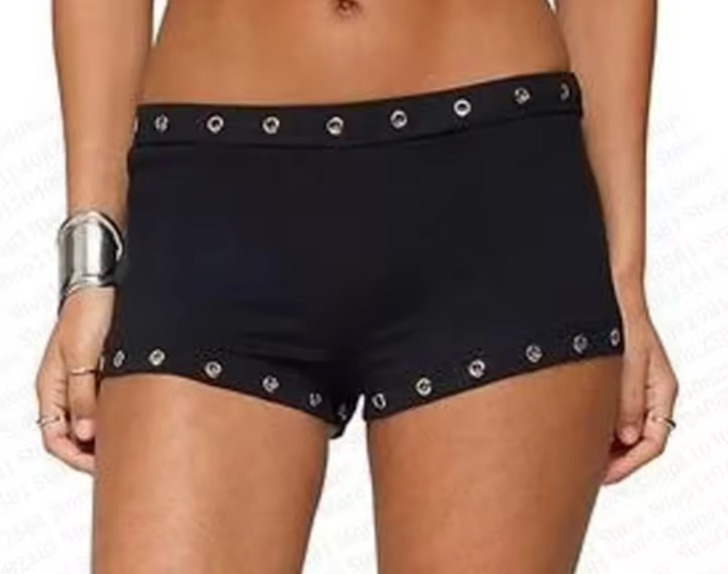 CIRCLE STUDED SHORTS :3